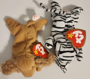 NEW - TY Teenie Beanie Babies - "Blizz" & "Spunky"