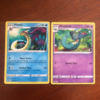 Pokemon card - Milotic and Drakloak