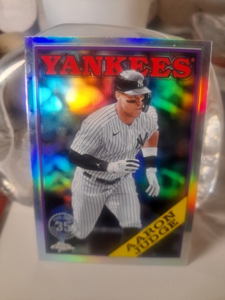 2023 Aaron Judge Topps Chrome Refractor 35th  NY Yankees