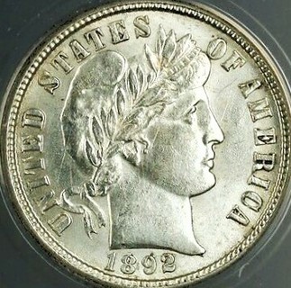 1892 O Dime, Barber, Genuine, Guaranteed Refund, Used, Sharp Coin, Refundable, Insured