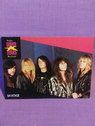 Pro Set Super Star Music Trading Card Savatage