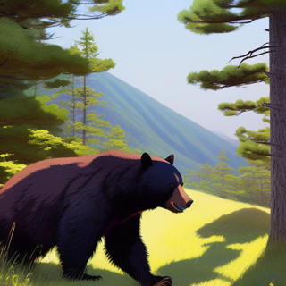 Listia Digital Collectible: Black Bear in Smoky Mountains Tennessee