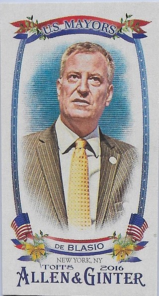  2016 Topps Allen and Ginter Mini US Mayors #USM20 Bill de Blasio