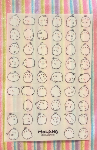 Kawaii Molang stickers 