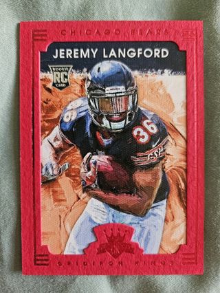 2015 Panini Gridiron Kings Framed Red Rookie Jeremy Langford