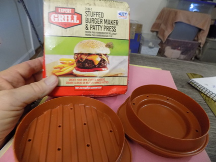 Expert Grill 3 in 1 stuffed burger maker & patty press