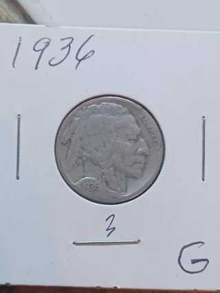 1936 Buffalo Nickel! 35.3