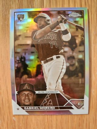 2023 Topps Chrome Update Sepia Refractor Rookie Gabriel Moreno