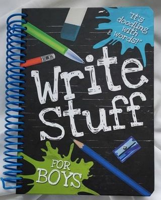 NEW Book WRITE STUFF for BOYS For Kids 8 and UP  Who Want To Write HARDCOVER