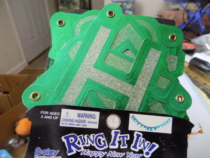 Ring it in green Happy New Years Banner