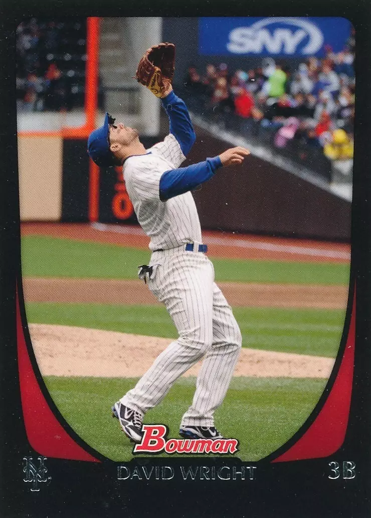 FREE: David Wright - 2011 Bowman #114 - Mets star- MINT CARD