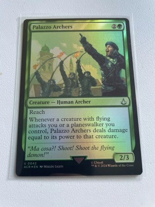 MTG Palazzo Archers Foil U 0042 Universes Beyond: Assassin's Creed Magic