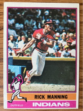 1976 Topps Rick Manning baseball card 