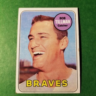 1969 - TOPPS BASEBALL CARD NO. 374 - BOB TILLMAN- BRAVES