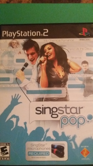 ps2 singstar pop free shipping