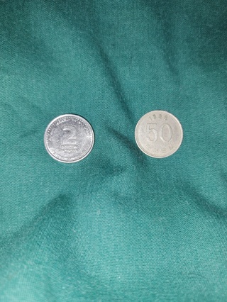 2 Foreign Coins For Currency Collectors 