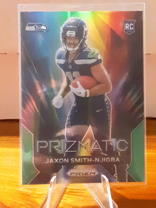 Jaxon Smith-Njigba 2023 Panini Prizm Prizmatic Green RC #1