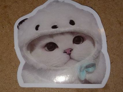 Cat Cute new nice vinyl sticker no refunds regular mail win 2 or more get bonus