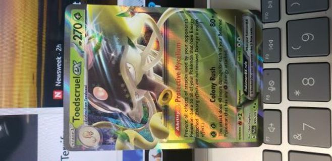 ToedscruelEX 005/091 Ultra Rare Holo Pokémon Full art card