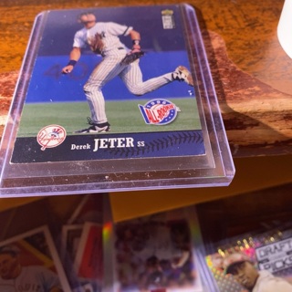 1997 upper deck coll choice 1996 all-rookies team Derek jeter baseball card 