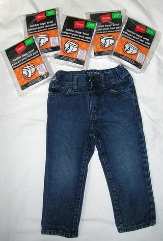 Boy's Toddler T2 Jeans & NEW Underwear