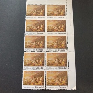 Canada MNH stamp block of 10