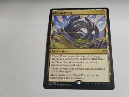 Magic the gathering mtg Thran Portal rare card Dominaria United