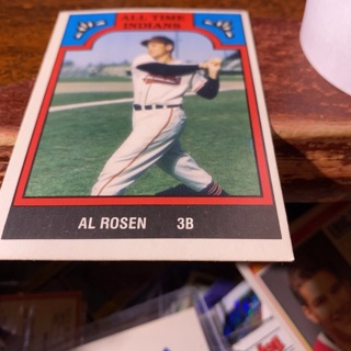1986 tcma all-time Indians al Rosen baseball card 