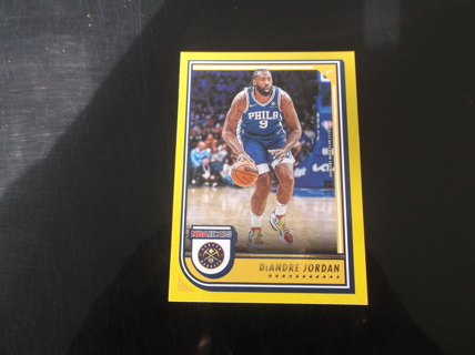 2022-23 NBA Hoops   DeAndre Jordan   yellow  parallel  card  #   35 Denver Nuggets