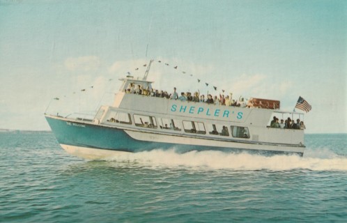 Vintage Unused Postcard: t: Shepler's Mackinac Island Ferry, MI