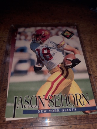 Two card lot football Jason sehorn and Charlie ward ,both rookies 