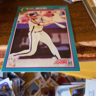 1991 score Craig biggio baseball card 