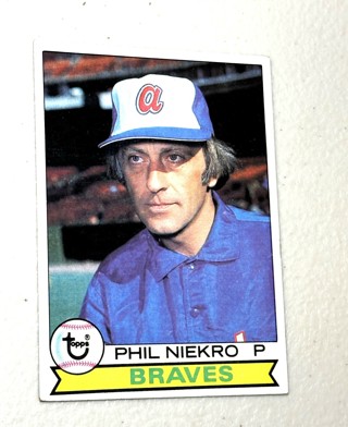 Phil Niekro 1979 Topps Baseball Card Atlanta Braves #595