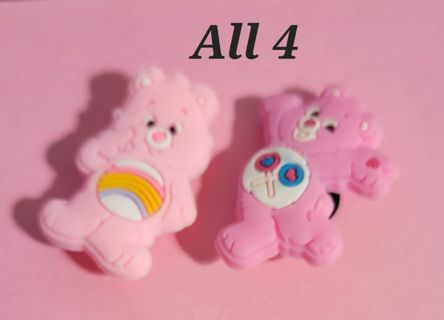 4 new care bear crock charms