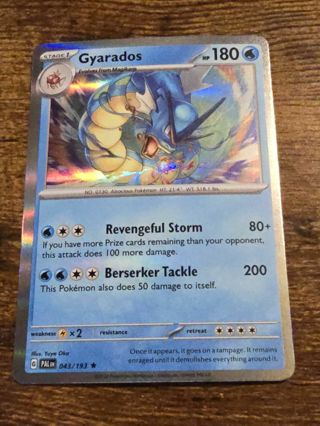 Pokemon Gyarados holo rare card 043/193