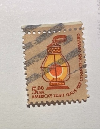 1975* $5.00 LANTERN STAMP SCOTT #1612