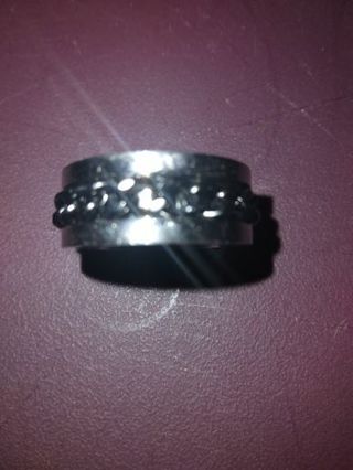 Stainless Steel FIdget Spinner Ring-Size 6