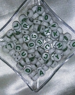 100 Pk Alphabet Beads