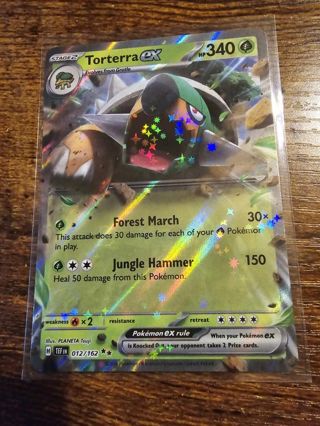 Pokemon Torterra EX holo rare card 012/162