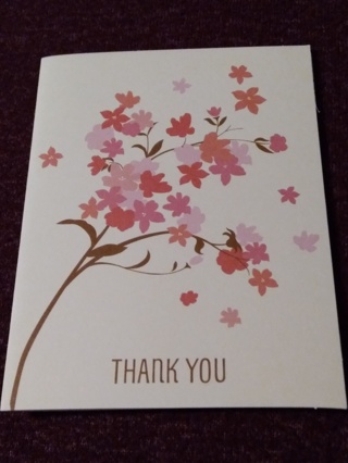 THANK YOU Notecard - Floral Branch