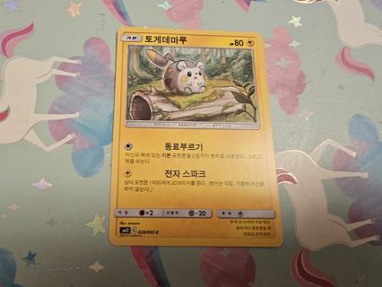 Korean pokemon card