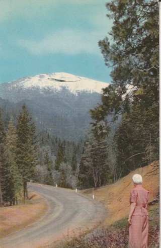 Vintage Unused Postcard: d: Trinity Alps of Redding, CA