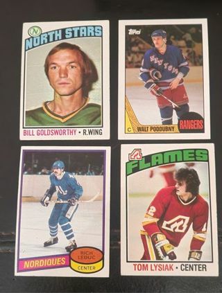 4 card vintage Topps lot