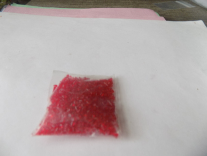 small baggie red cooking crystals for crafts