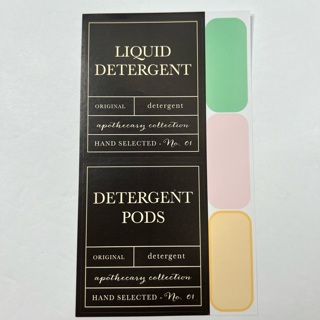 Liquid Detergent & Pods Laundry Labels