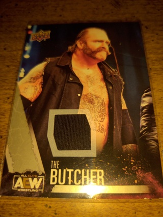 2019 upper Deck aew wrestling the butcher memorabilia shirt relic