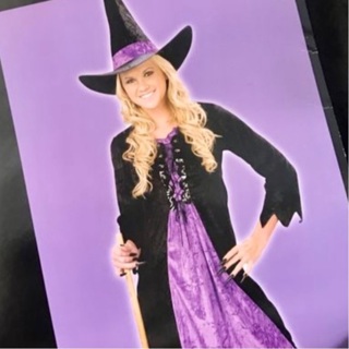 Adult witch Halloween Costume - OSFM - Comfy & easy to style 