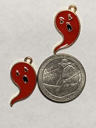 HALLOWEEN CHARMS~#39~SET OF 2 CHARMS~FREE SHIPPING!