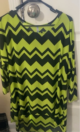 Woman’s chevron high low blouse 