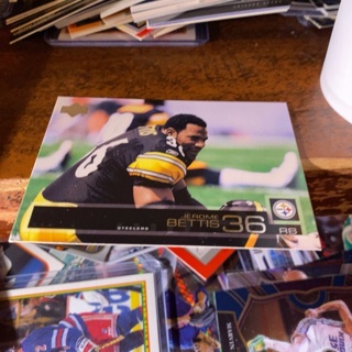 2002 upper deck Jerome bettis football card 